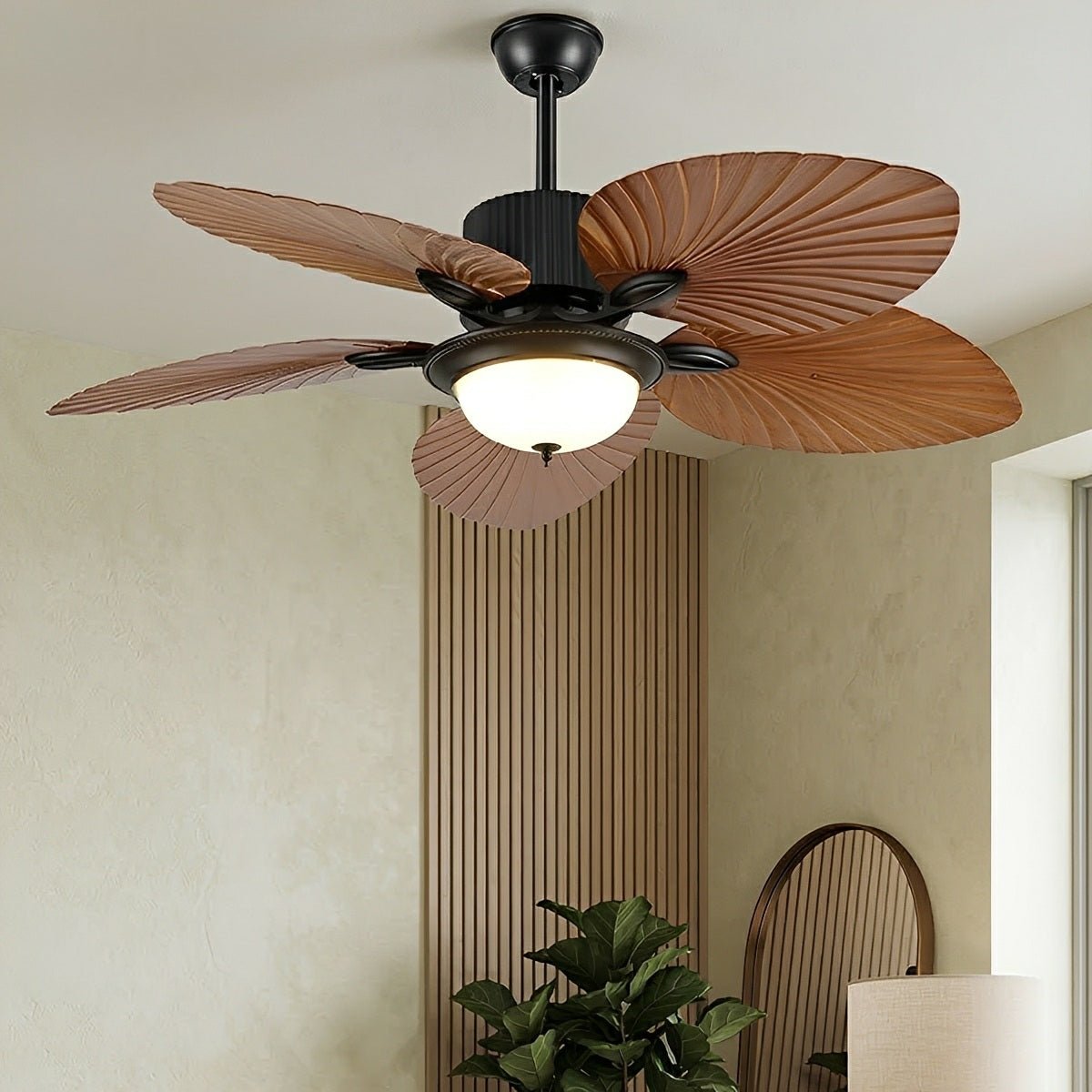 20.47 '' Variable Frequency Conversion 5-Leaf Palm Leaf Ceiling