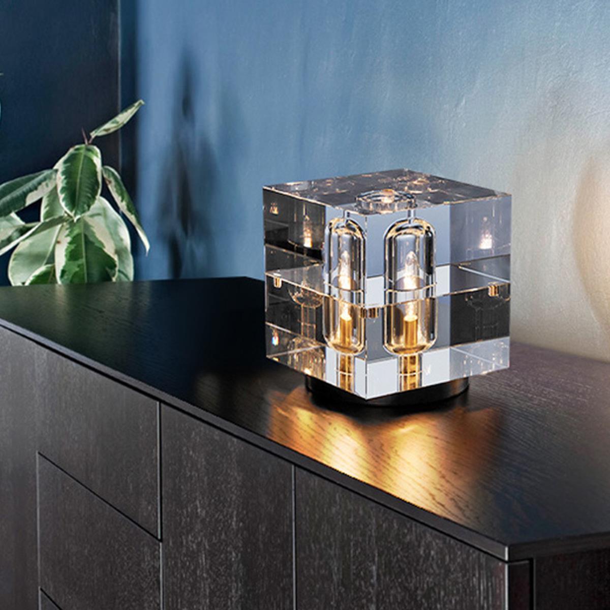 Simple Light Luxury Touch Desktop Atmosphere Crystal Lamp Decorative Home Decor