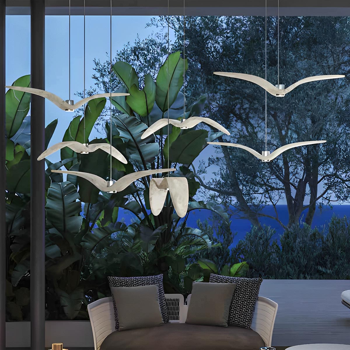 Modern Waterproof Seagull LED Outdoor Ceiling Pendant Light – Flyachilles