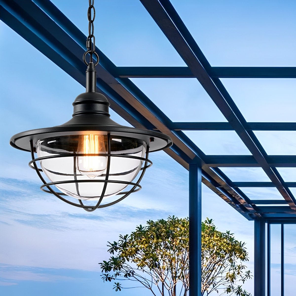 Rustic Modern Super Bright Black Outdoor Pendant Lights Outdoor