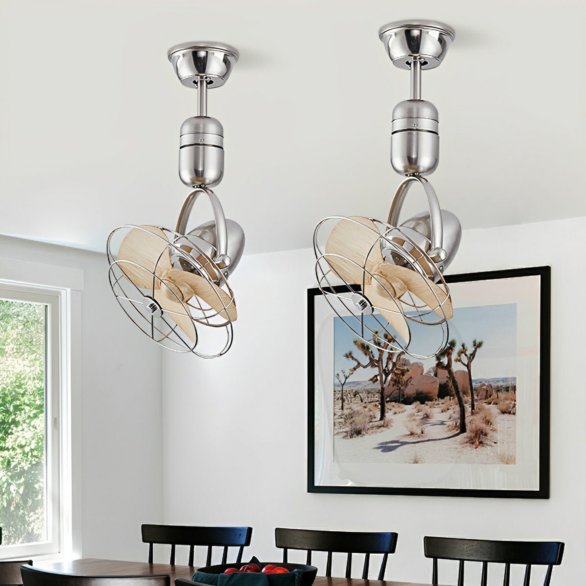 Vintage Swing Rotation Wall Fan – 6-Speed Adjustable Industrial
