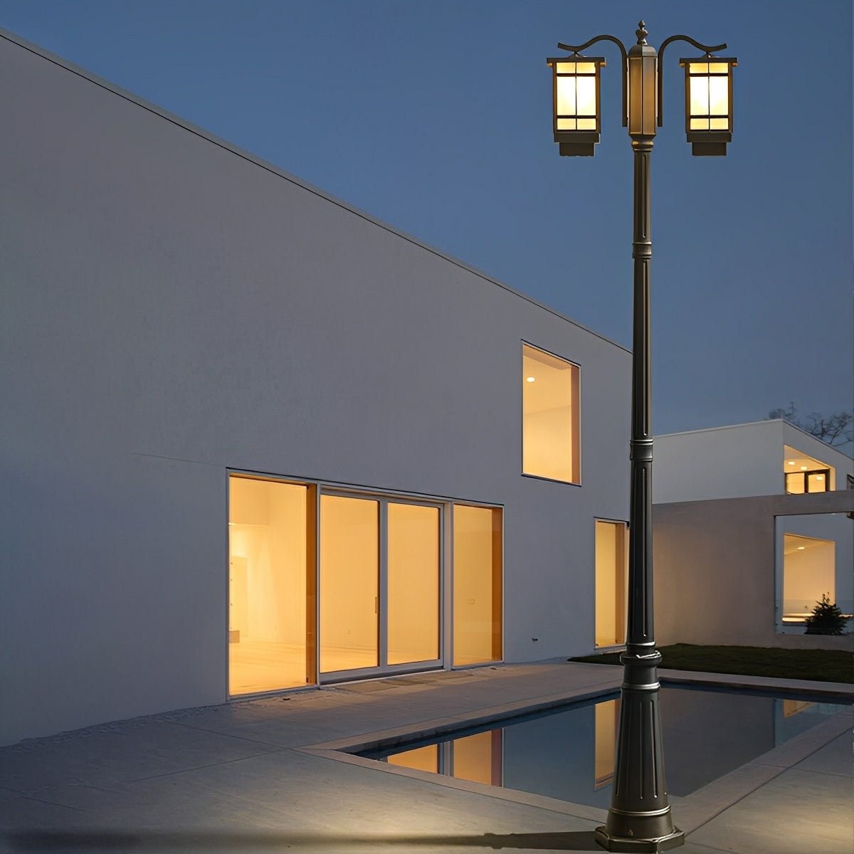 Retro Waterproof Outdoor Post Lights – Modern Vintage LED Street