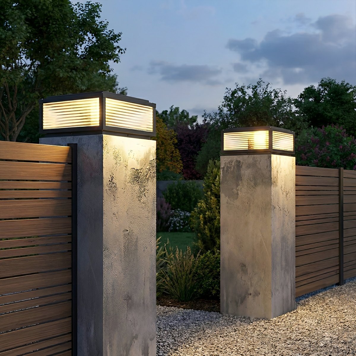 Solar Post Lamp Lights – 3000K Dusk-to-Dawn With Motion Sensor, Pier Mount Base, Outdoor Waterproof For Garden & Yard
