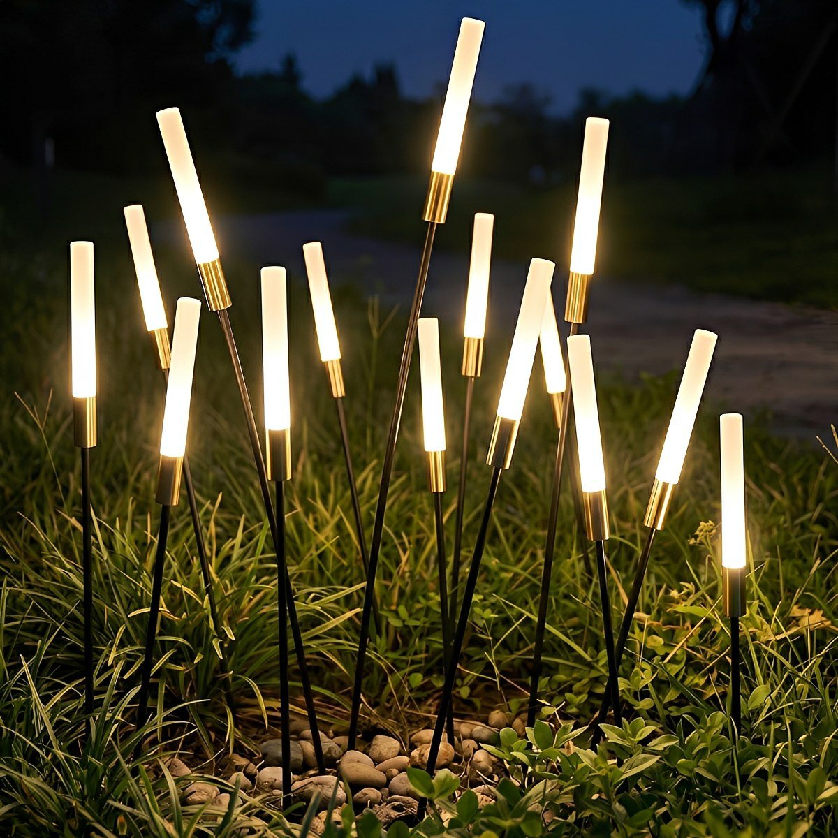 Solar Reed Shaped LED Landscape Lights for Garden