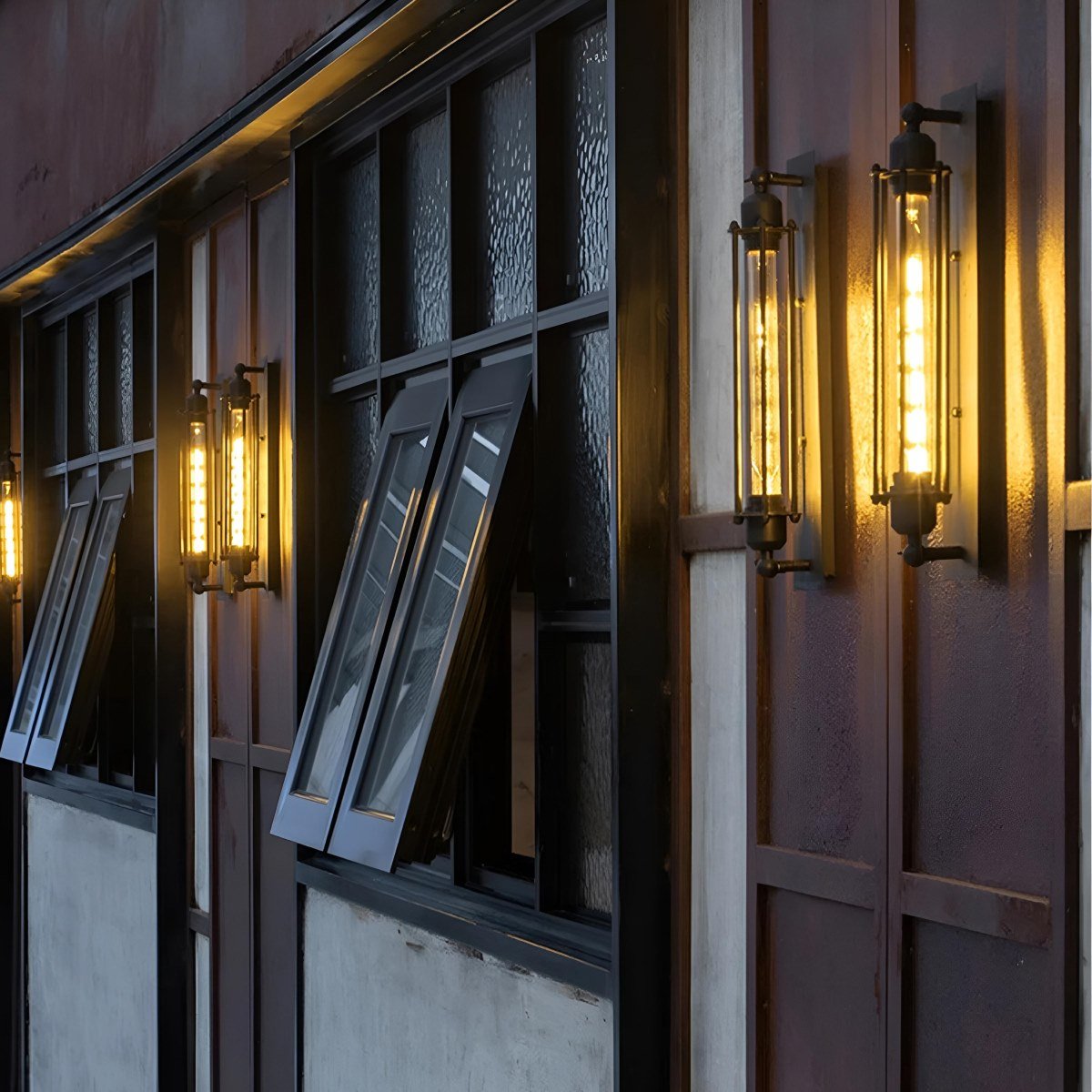 Vintage Industrial Iron Art LED Wall Sconce Light Wall Lamp Bar
