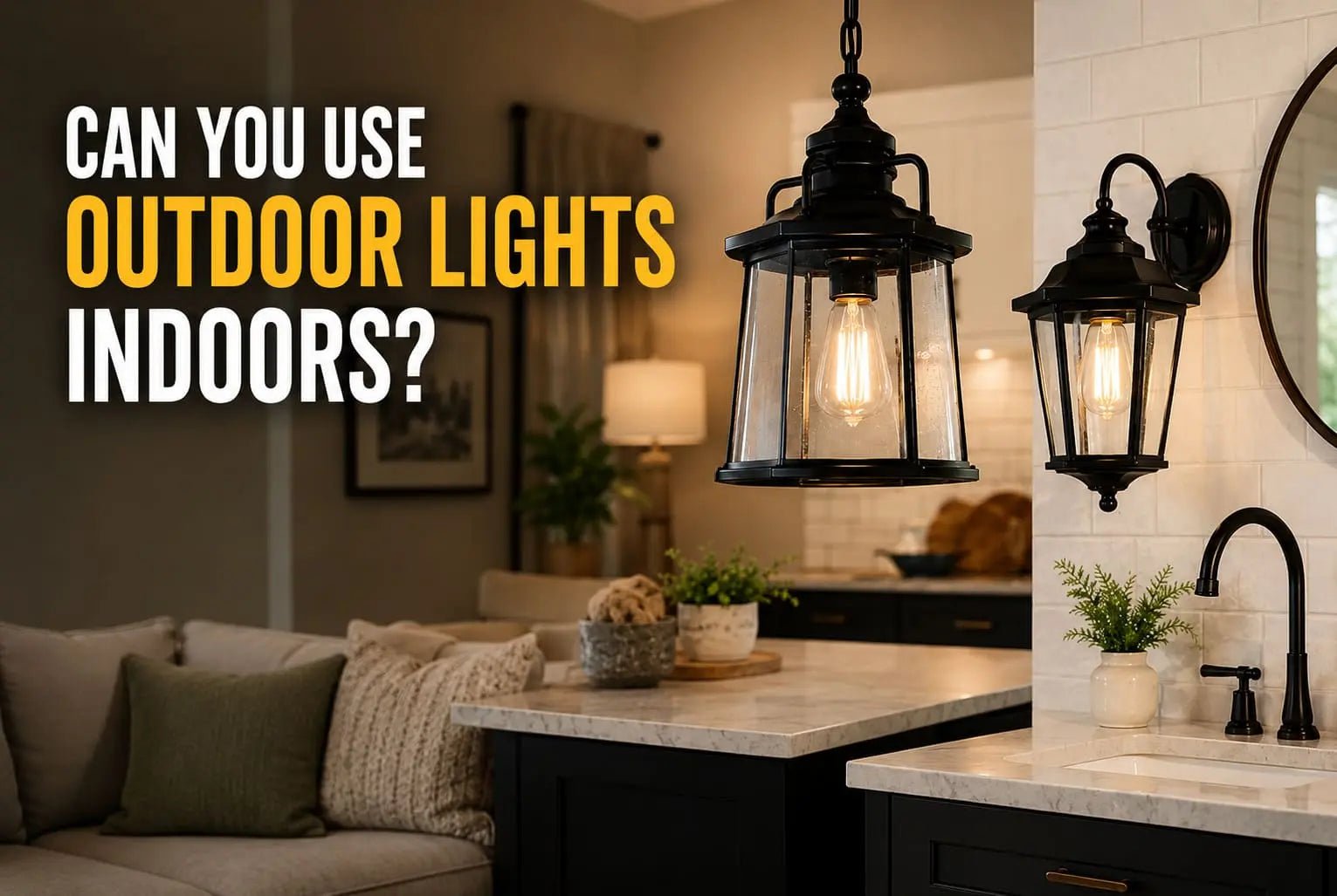 Can You Use Outdoor Lights Indoors? Here’s What to Know - Flyachilles