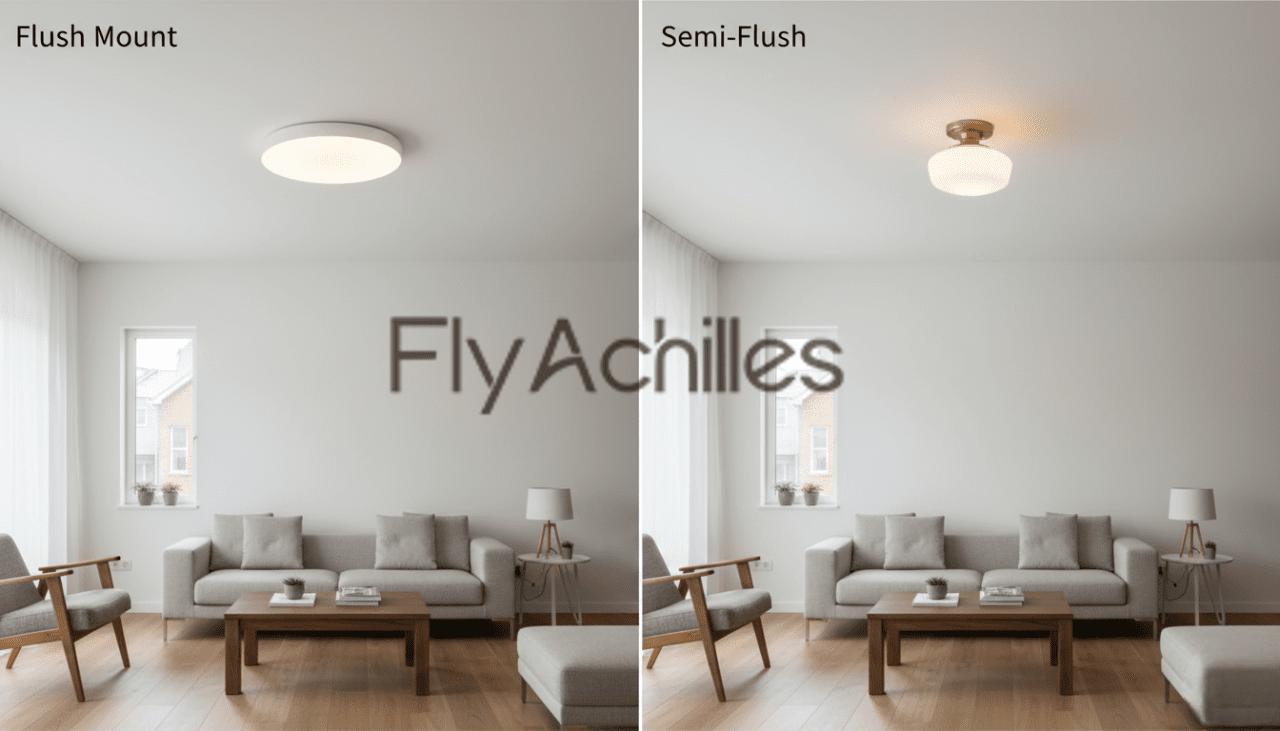 Flush Mount vs. Semi-Flush: Which is Best for Your 8ft Ceiling? - Flyachilles