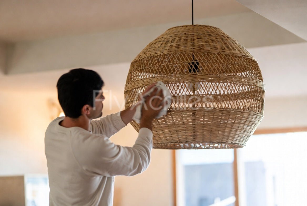 How To Clean A Rattan Lamp Shade: Easy 3-Step Cleaning Trick - Flyachilles