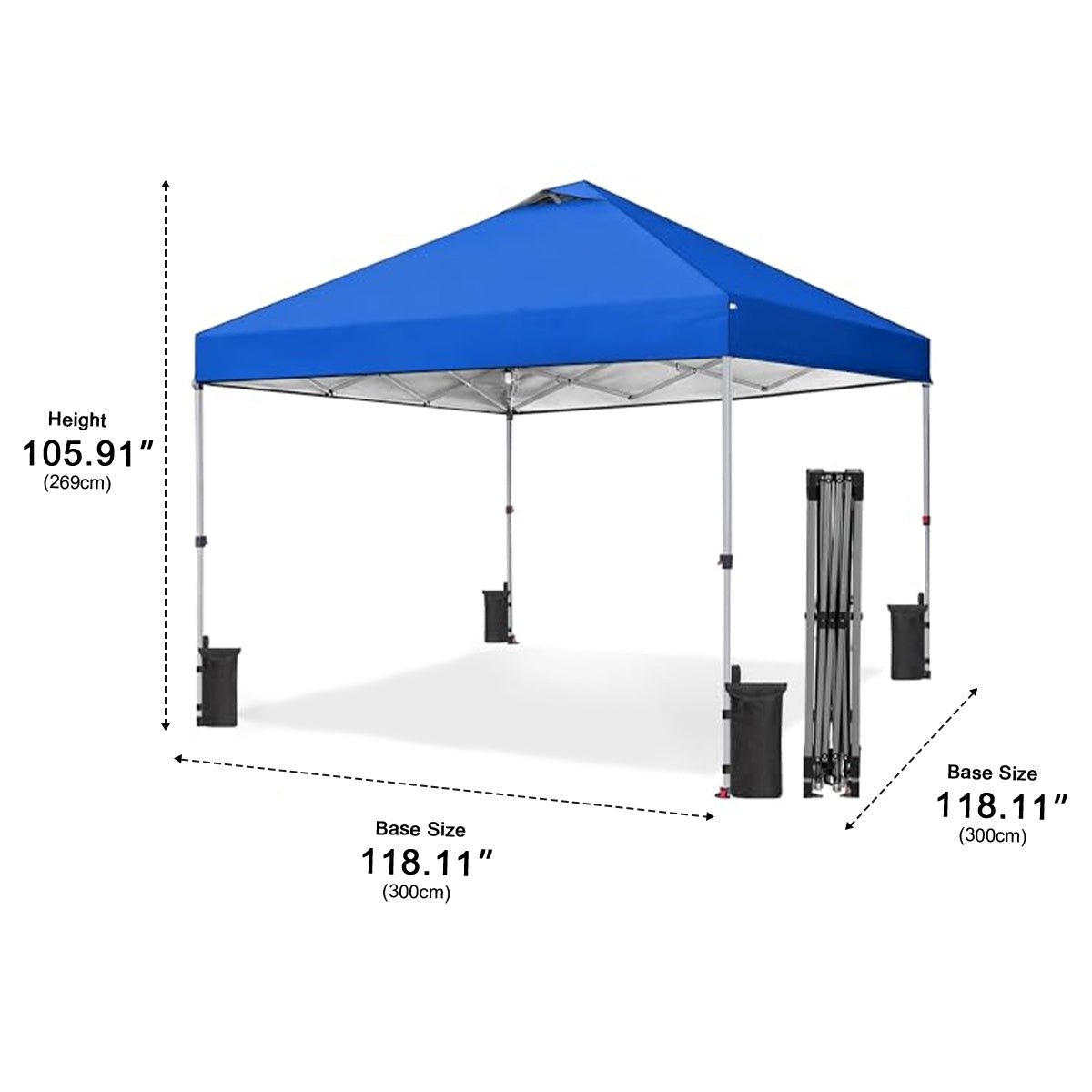 10x10 Pop Up Canopy Tent Portable Outdoor Shelter - Flyachilles