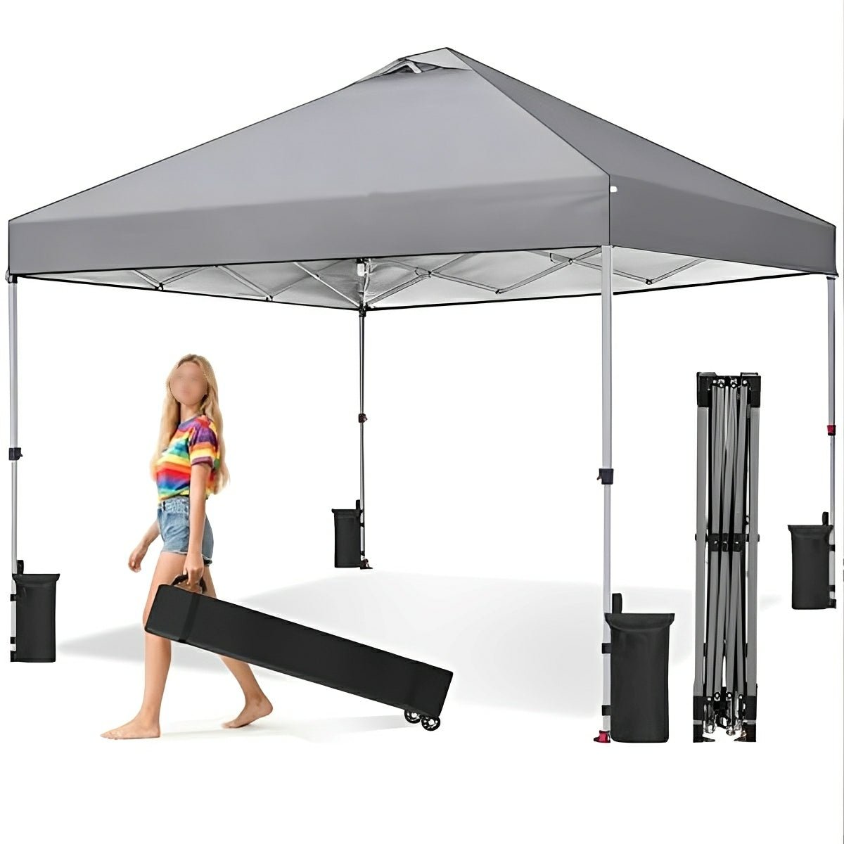 10x10 Pop Up Canopy Tent Portable Outdoor Shelter - Flyachilles