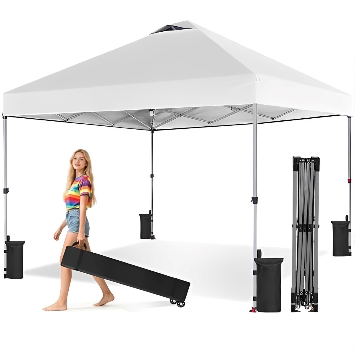 10x10 Pop Up Canopy Tent Portable Outdoor Shelter - Flyachilles