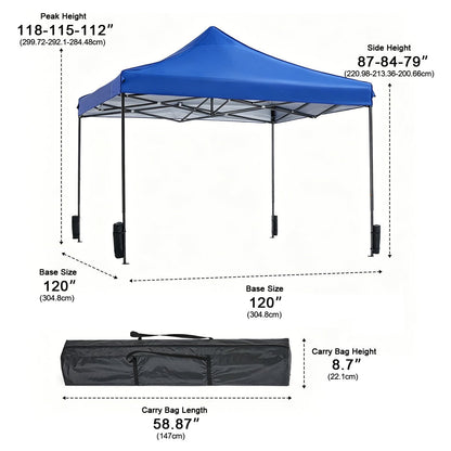 10x10 Pop Up Canopy Tent Portable Outdoor Shelter Shade - Flyachilles