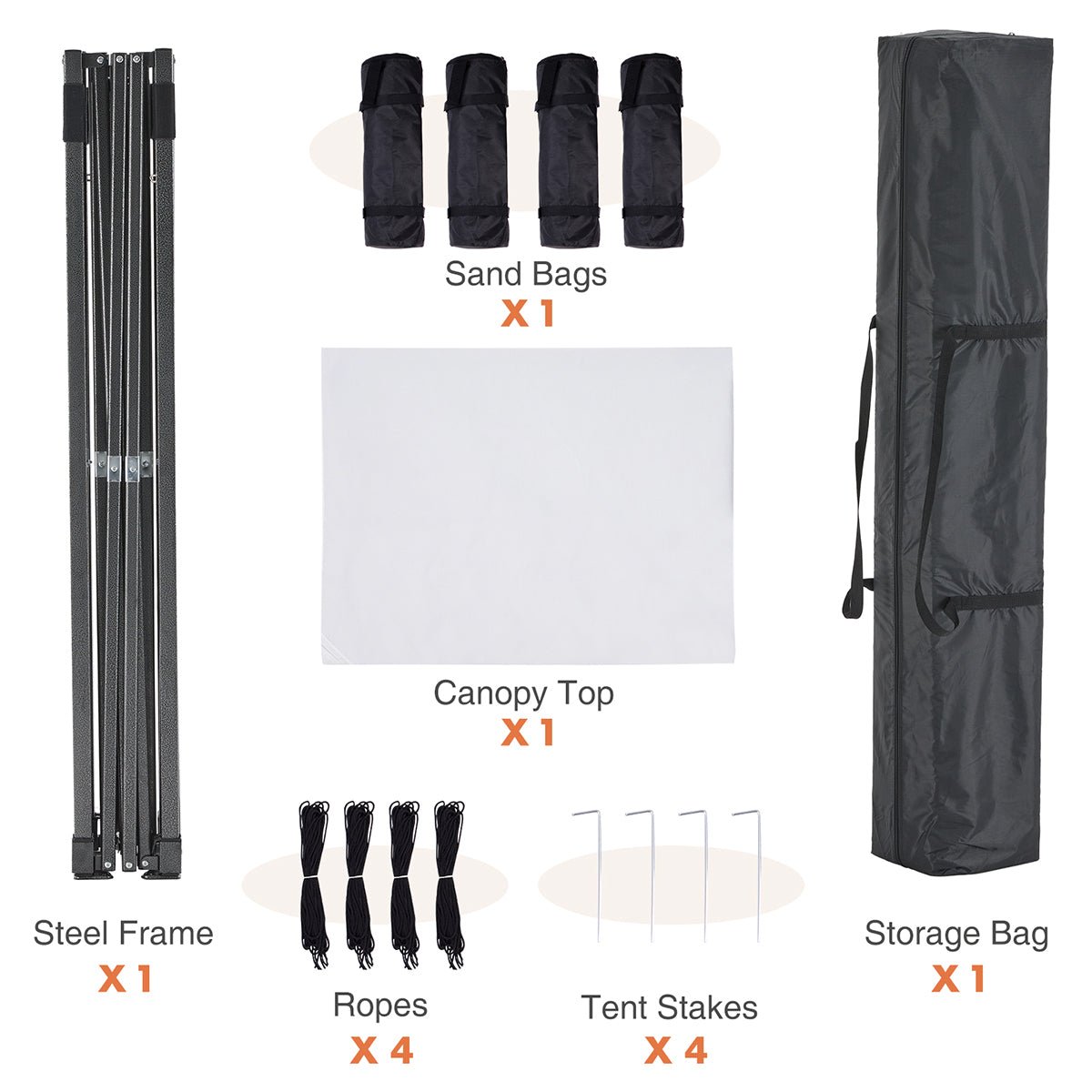 10x10 Pop Up Canopy Tent Portable Outdoor Shelter Shade - Flyachilles