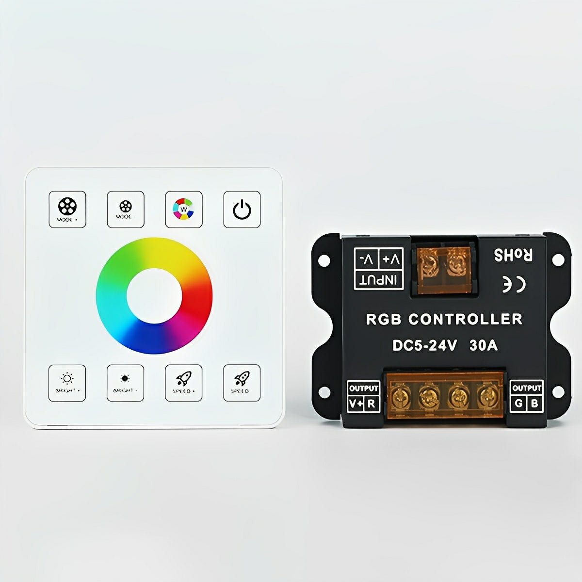 12/24V 10A LED Light Dimmer Wall Switch Controller For LED Flexible Linear Light - Flyachilles