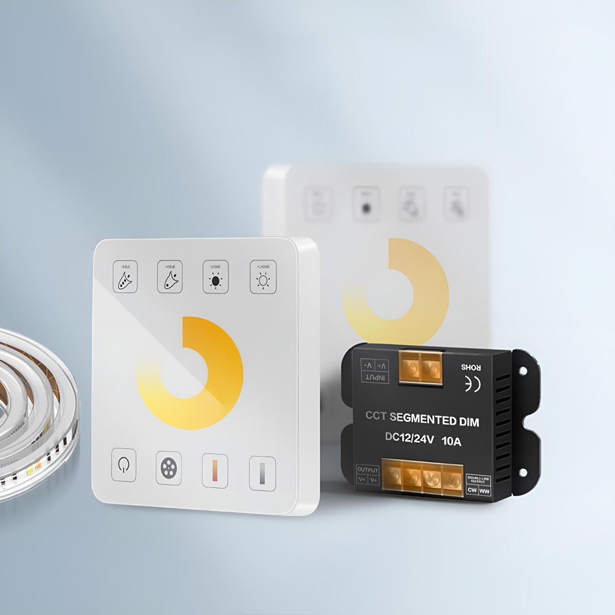 12/24V 10A LED Light Dimmer Wall Switch Controller For LED Flexible Linear Light - Flyachilles