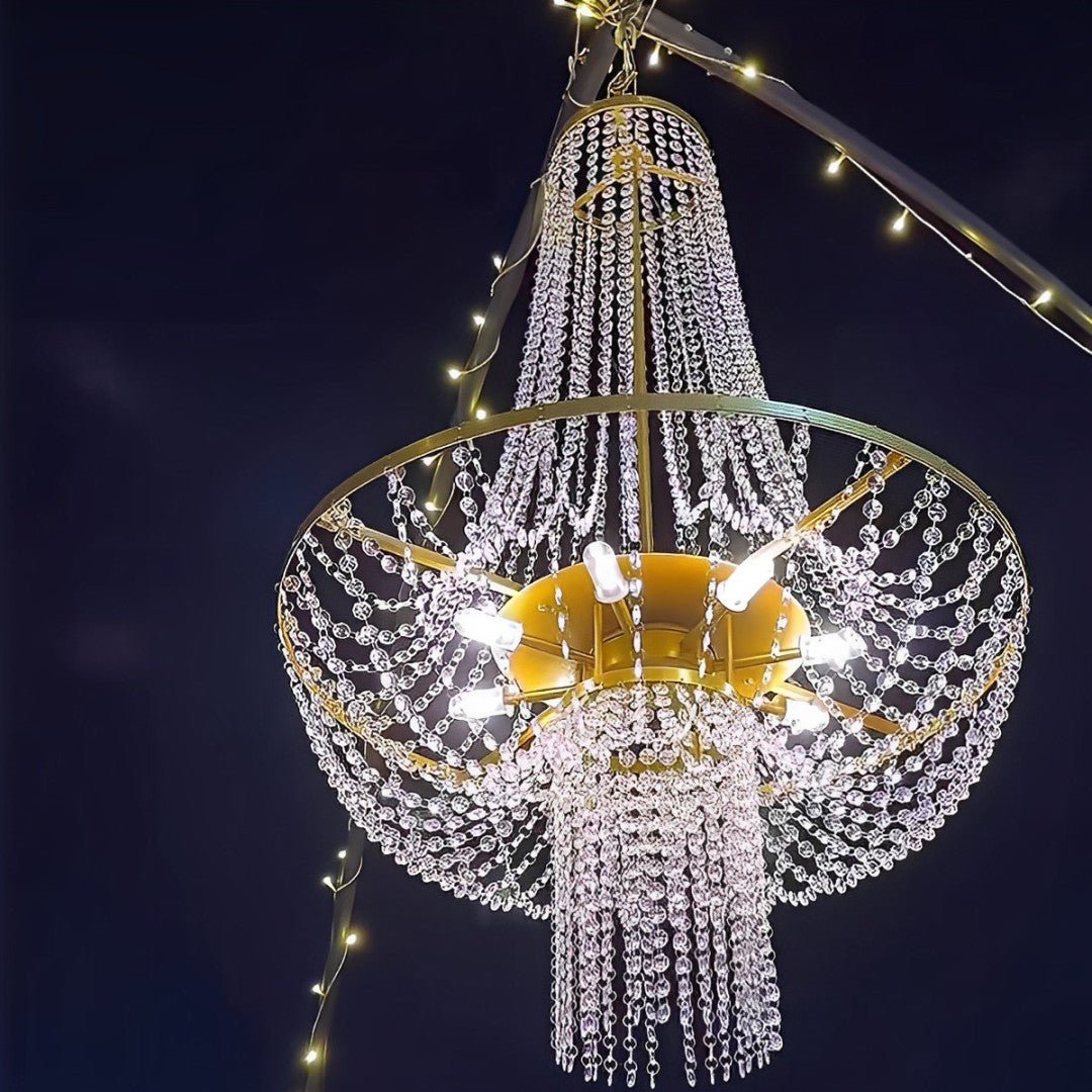 12V Low Voltage Luxury Waterproof Outdoor Crystal Chandeliers - Flyachilles