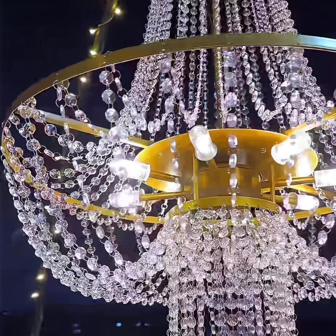12V Low Voltage Luxury Waterproof Outdoor Crystal Chandeliers - Flyachilles