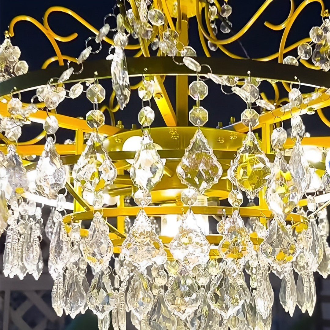 12V Low Voltage Luxury Waterproof Outdoor Crystal Chandeliers - Flyachilles