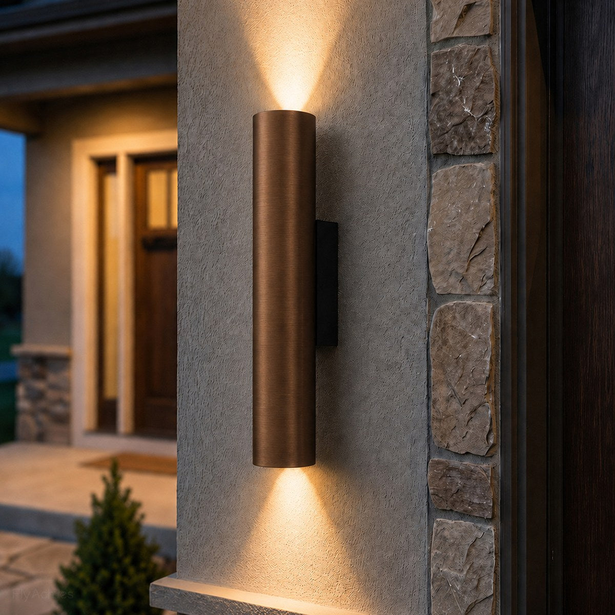 Waterproof Cylinder Up and Down Outdoor Wall Light