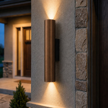 Waterproof Cylinder Up and Down Outdoor Wall Light