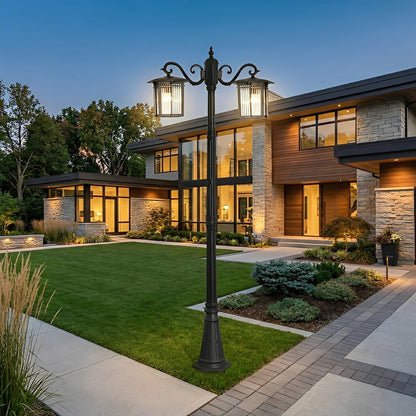 Classic Square Coach Lamps LED Outdoor Pathway Post Lights