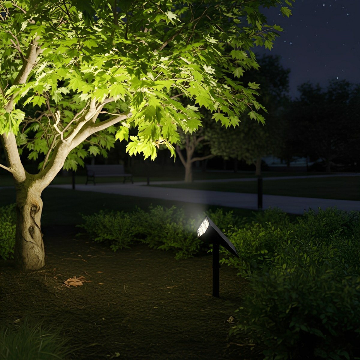 Waterproof Solar LED Adjustable Modern Outdoor Landscape Tree Spotlight