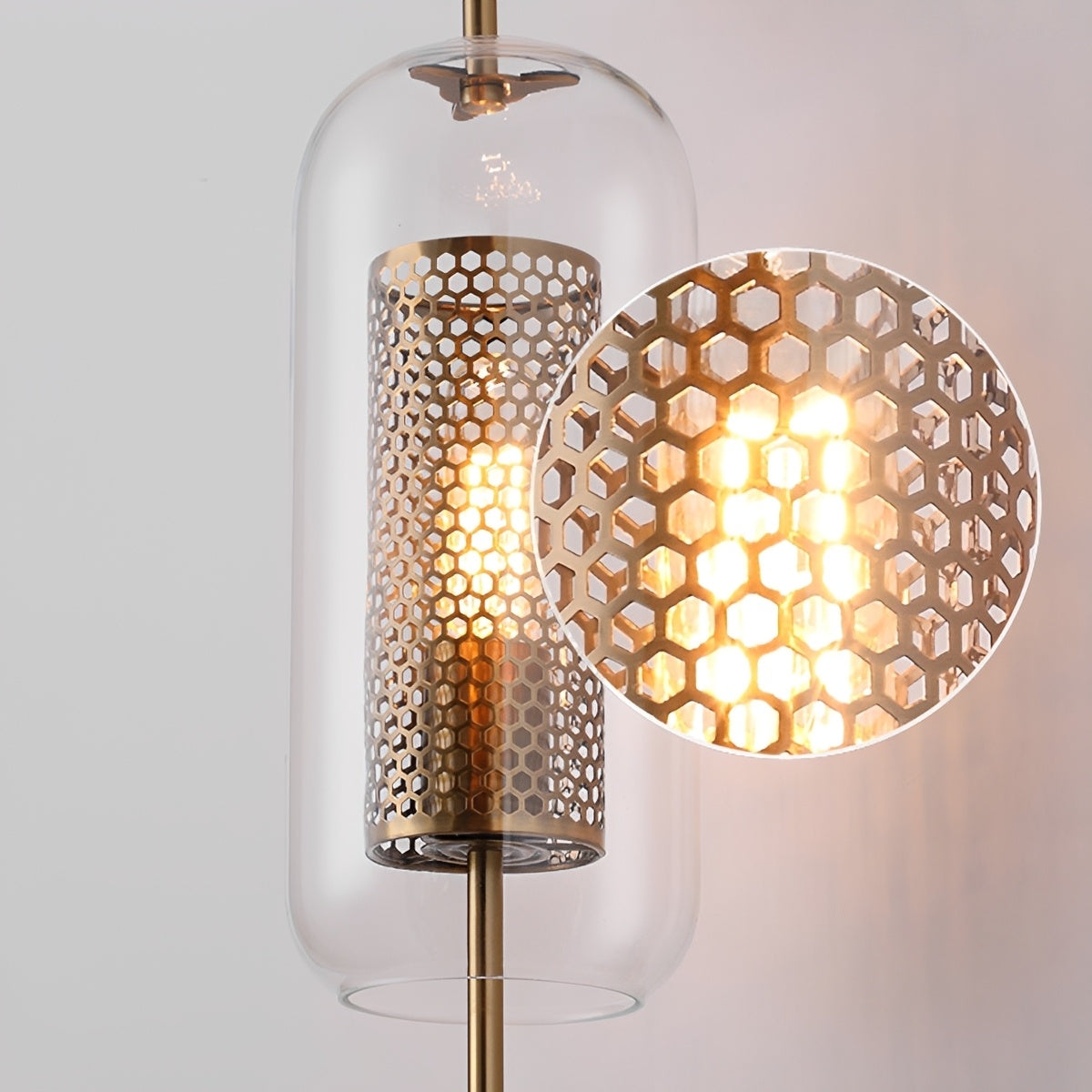 Vintage Luxury Industrial Cylinder Glass LED Wall Sconces