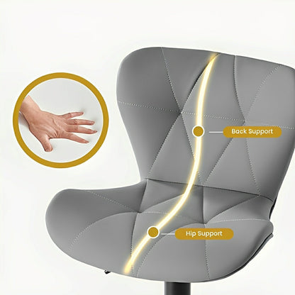 2 Pack Modern Ergonomic Adjustable Swivel Bar Stools - Flyachilles