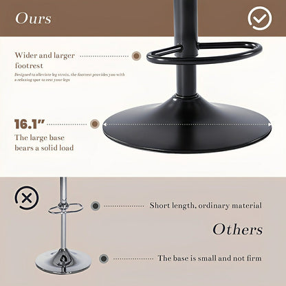 2 Pack Modern Ergonomic Swivel Bar Stools - Flyachilles