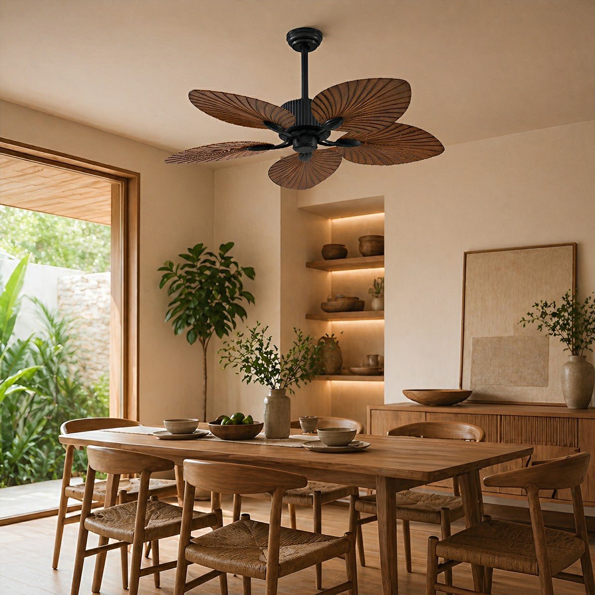 20.47 '' Variable Frequency Conversion 5-Leaf Palm Leaf Ceiling