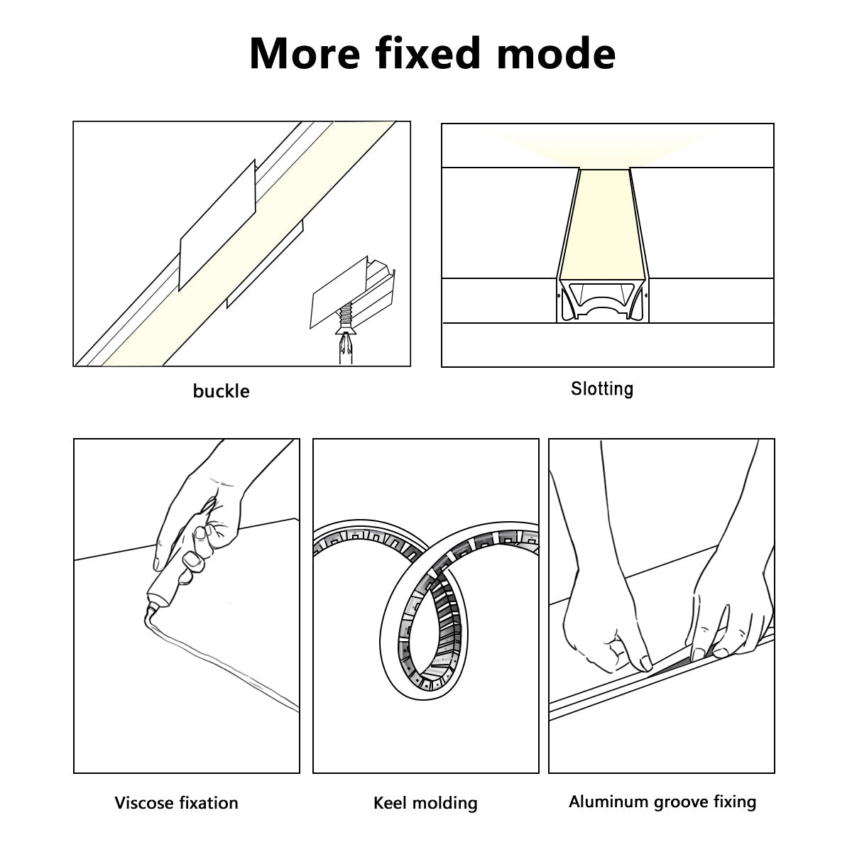 24V Waterproof Outdoor Recessed LED Flexible Linear Light Stair Lighting DIY - Flyachilles