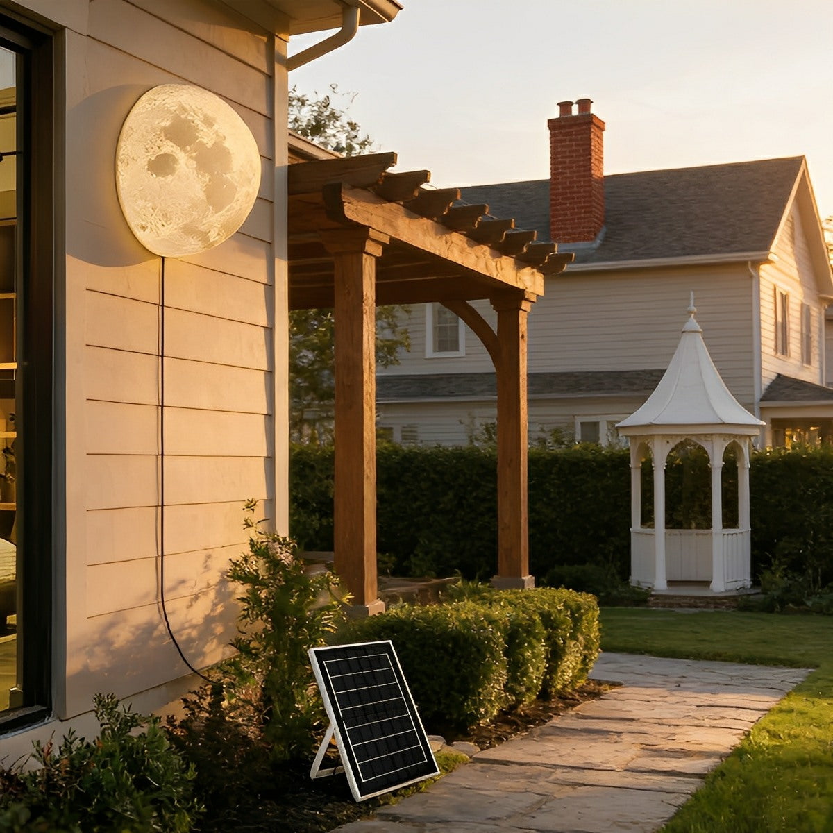 Hemisphere Moon Waterproof Outdoor Porch LED Exterior Wall Lights