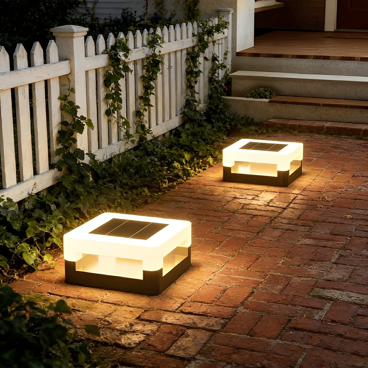 Modern Minimalist Waterproof Square LED Outdoor Post Lights