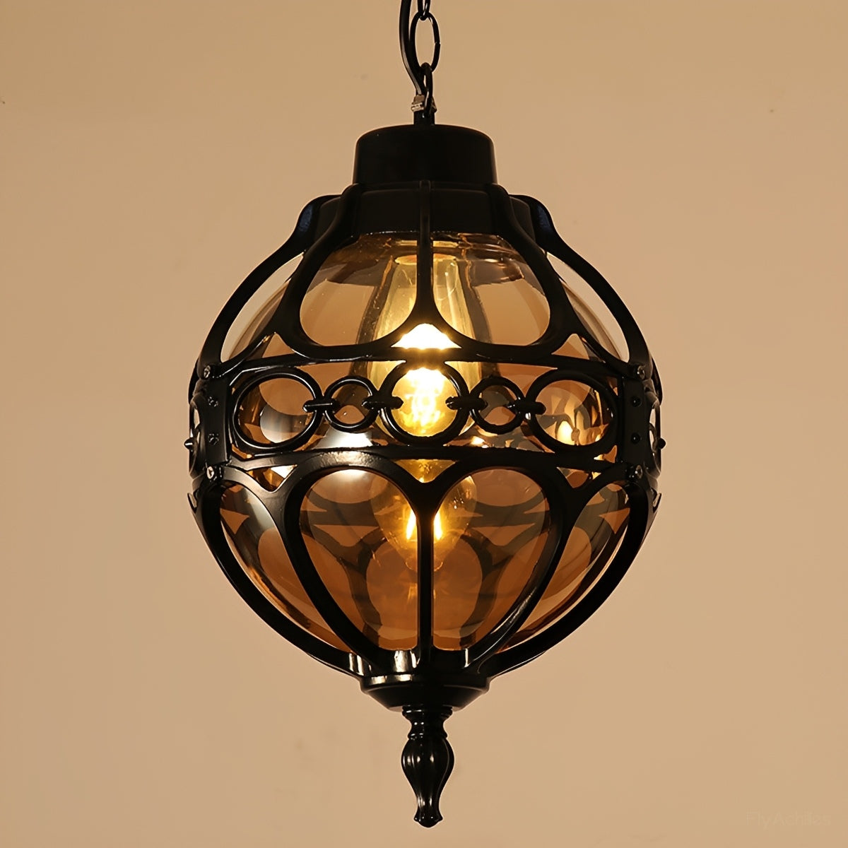 Waterproof Aluminum Glass Ball Outdoor Chandelier Light Hanging Light