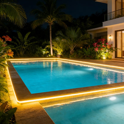 Outdoor Waterproof Flexible Rececessed Linear LED Strip Lights Stair Light DC24V