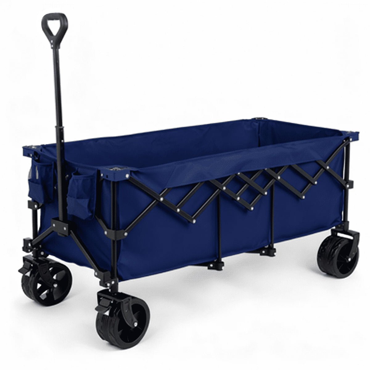 300L Heavy Duty Folding Utility Wagon Cart with All - Terrain Wheels - Flyachilles