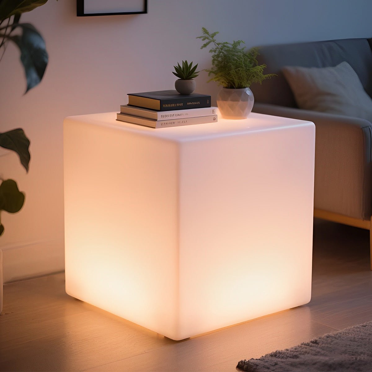 360 ° Modern Minimalist Cube Outdoor Floor Lamp - Flyachilles