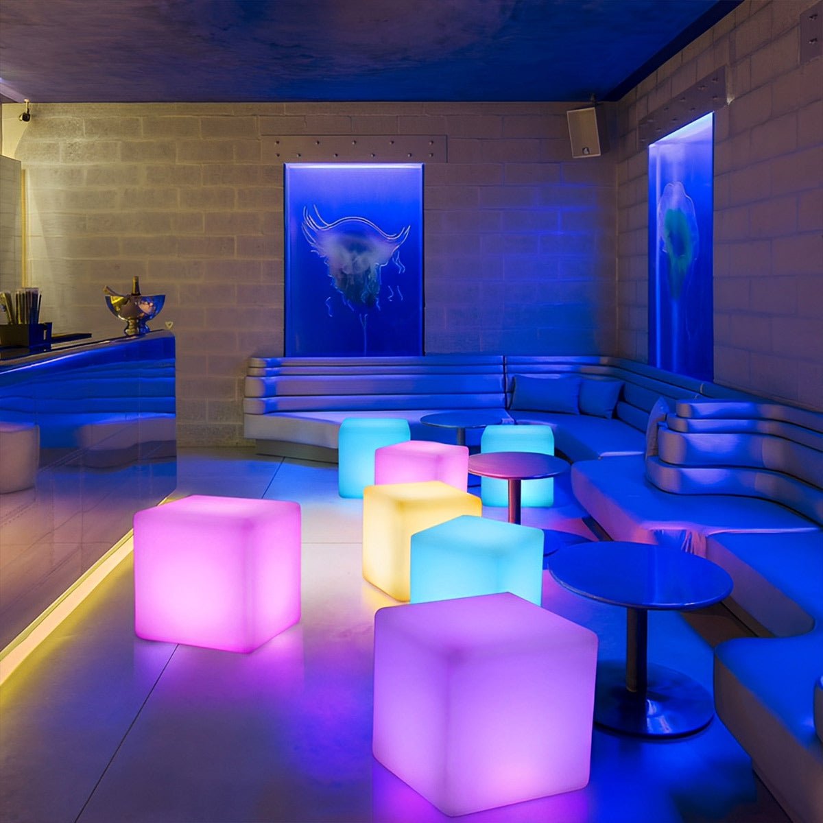 360 ° Modern Minimalist Cube Outdoor Floor Lamp - Flyachilles