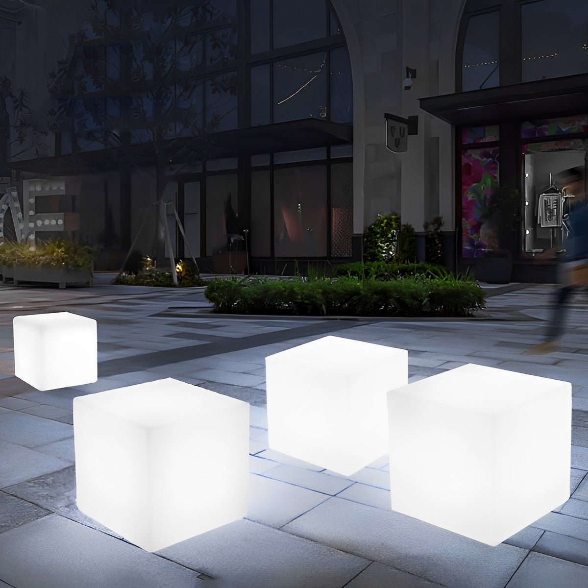 360 ° Modern Minimalist Cube Outdoor Floor Lamp - Flyachilles