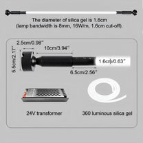 360° Modern Minimalist Rotatable LED Strip Lights Linear Light Skyline ...