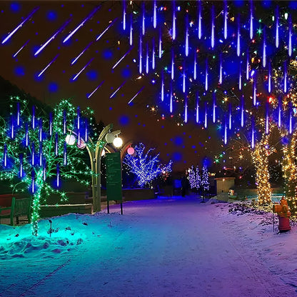 360° Solar Waterproof Meteor Showers Dynamic Landscape Tree String Light Decor - Flyachilles