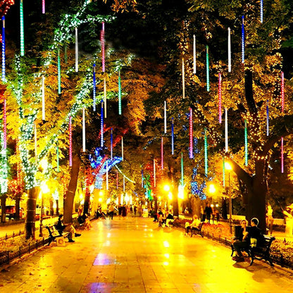 360° Solar Waterproof Meteor Showers Dynamic Landscape Tree String Light Decor - Flyachilles