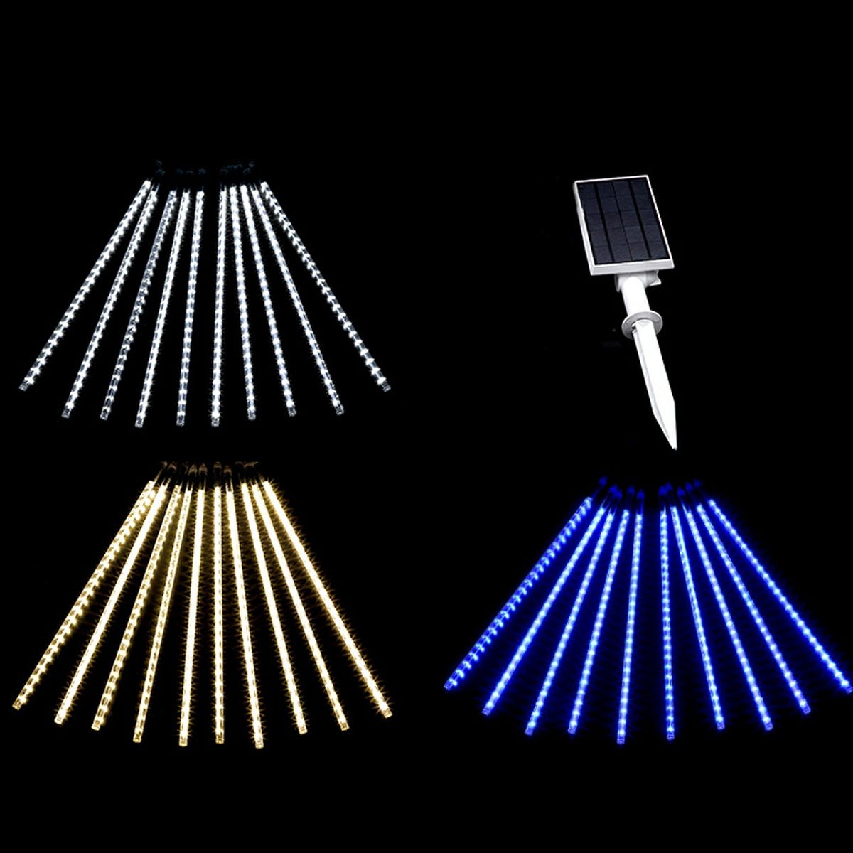 360° Solar Waterproof Meteor Showers Dynamic Landscape Tree String Light Decor - Flyachilles