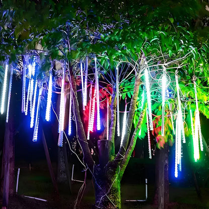 360° Solar Waterproof Meteor Showers Dynamic Landscape Tree String Light Decor - Flyachilles