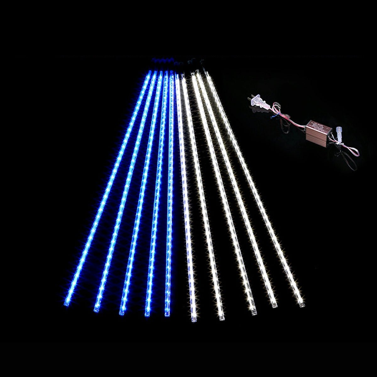 360° Solar-Powered Waterproof Meteor Shower LED Tree String Lights – Dynamic Outdoor Landscape Lighting for Garden, Yard & Patio