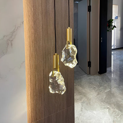 Modern Geometric Crystal Pendant Light