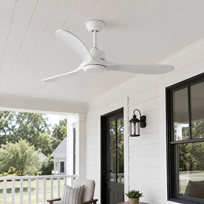 Waterproof Modern Wood 3-Blade Outdoor Ceiling Fan