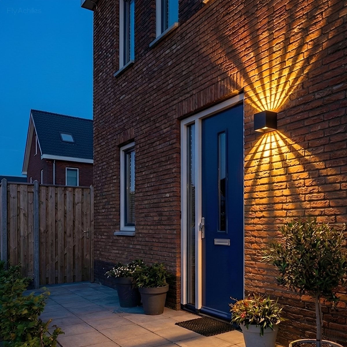 Waterproof RGB Dimmable 7-Beam Up Down LED Outdoor Wall Light