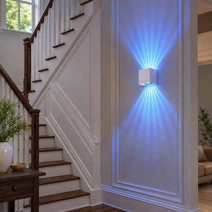 Waterproof RGB Dimmable 7-Beam Up Down LED Outdoor Wall Light