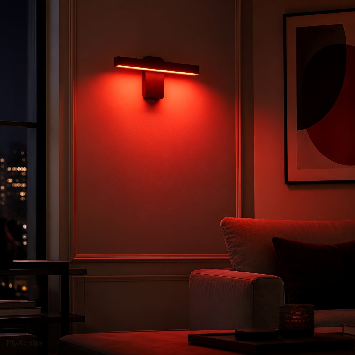 350° Rotatable RGB Linear LED Outdoor Wall Light